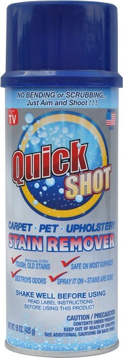Instagone's Quick Shot Carpet, Pet & Upholstery Stain Remover. 1, 15 oz. aerosol Stream-Shot can