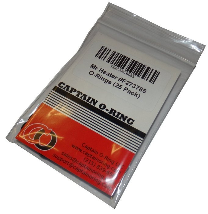 Captain O-Ring Replacement Orings for Mr Heater Soft Nose P.O.L. Fittings (25 Pack) #F273786 N2