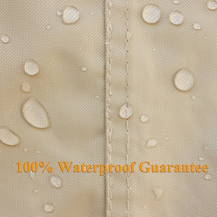 Porch Shield 100% Waterproof 600D Heavy Duty 34L x 34W x 30H inch Patio Square Air Conditioner Cover N5