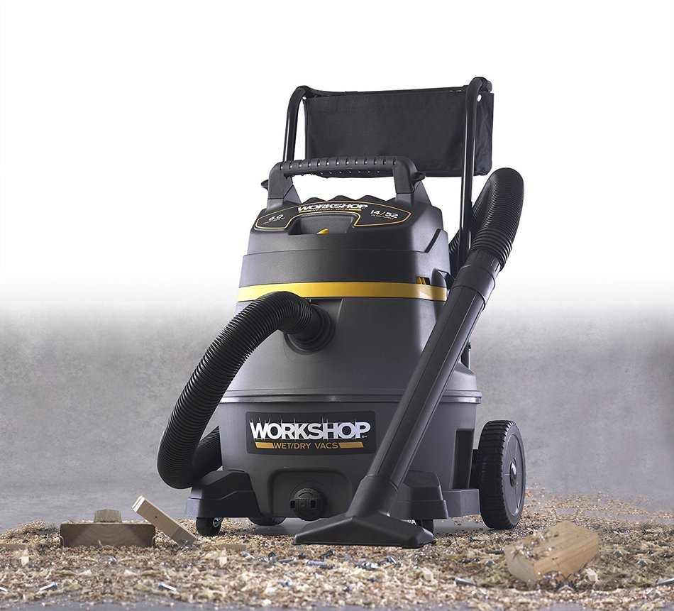 WORKSHOP Wet Dry Vac WS1400CA High Power Wet Dry Vacuum Cleaner, 14-Gallon Shop Vacuum Cleaner, 6.0 Peak HP Wet... N5