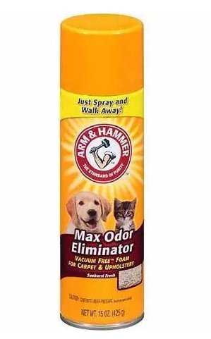 Arm & Hammer Max Odor Eliminator Vacuum Free Foam for Carpet and Upholstery, 15 oz by Arm & Hammer