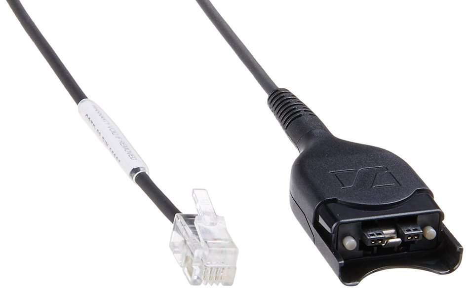 Sennheiser Bottom Cable (coiled) - 3.28ft - Quick Disconnect - Rj-11