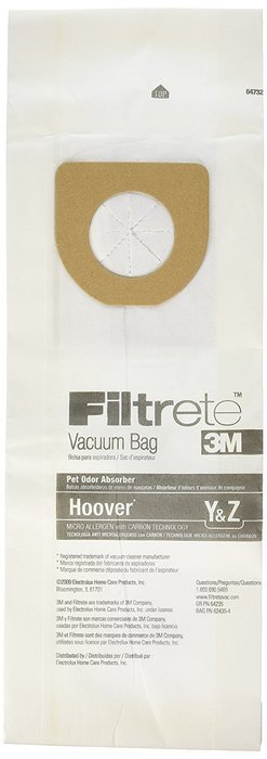 3M Hoover Pet Odor Absorber Vacuum Bags *Special 6 boxes = 18 BAGS*