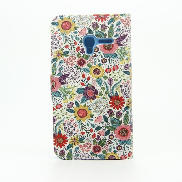 Alcatel One Touch Pop 3 Case,ikasus Colorful Painted Premium PU Leather Fold Wallet Pouch Case Flip Stand Credit... N15