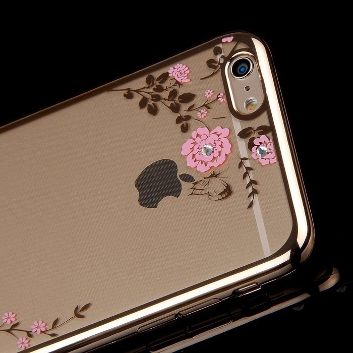 iPhone 7 Case,iPhone7 Case,ikasus Mini Love Heart Glitter Bling Crystal Rhinestone Diamonds Clear Rubber Golden... N123