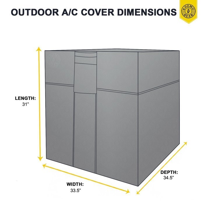 KHOMO GEAR - Air Conditioner Cover Square - AC Outdoor Protector N5