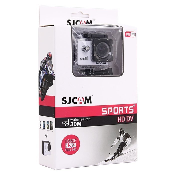 Generic 1080P 12MP 170 Degree Full HD Micro USB 2.0 Wifi SJ4000 Outdoor Sports DVR Cam Action DV Camera (White) N3