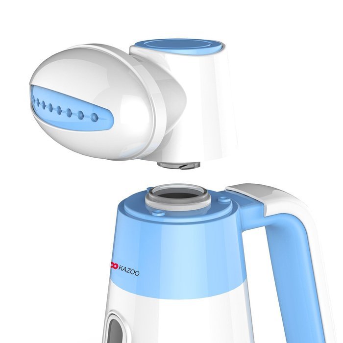 Kazoo Compact Handheld Fabric Steamer, portable mini for travel, Blue N9