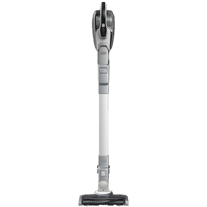 Black+Decker HFEJ415JWMF10 SMARTECH Cordless 16V Lithium 2-N-1 Floor Extension Stick Vacuum - White N9
