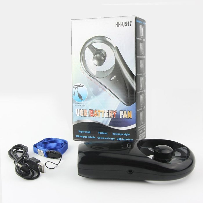 Micropromo USB Mini Portable Desk Table Cooling Fan Household Handheld with Rechargeable Battery Power N8