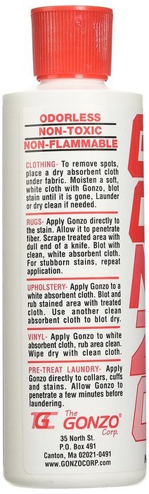 Gonzo Stain Remover, 8 fl oz Bottles (Pack of 12) N3