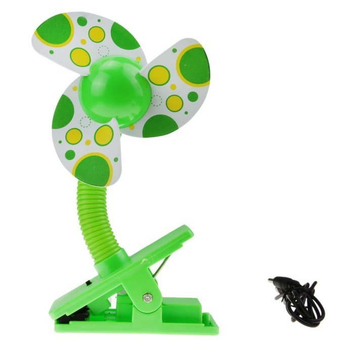 Greenery 360 Degree Rotating Antique USB Powered Plug Charging Ultra-quiet Metal Desktop Table Fan Super Mute... N32