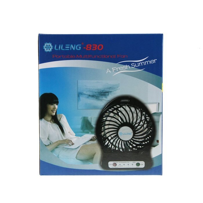 Greenery 360 Degree Rotating Antique USB Powered Plug Charging Ultra-quiet Metal Desktop Table Fan Super Mute... N37