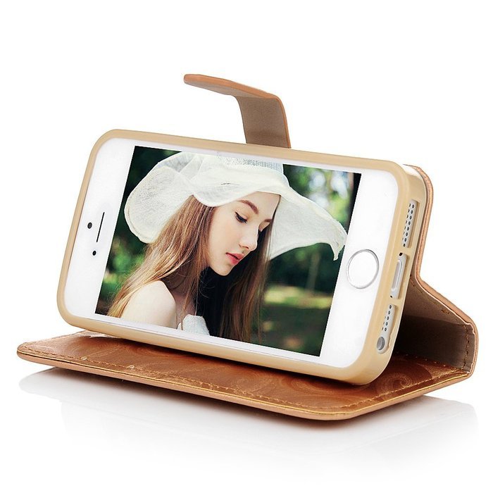 iPhone SE Case, iPhone 5/5S Case,YOKIRIN Stand Wallet Premium PU Leather with Handmade Flowing Glitter Liquid... N25