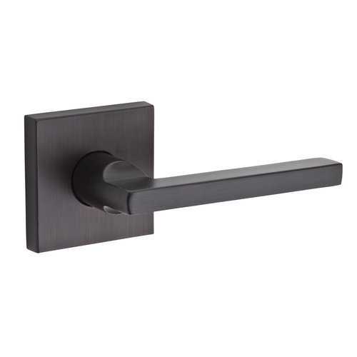 Baldwin PV.SQU.CSR Square Privacy Leverset with Contemporary Square Rose, Venetian Bronze by Baldwin