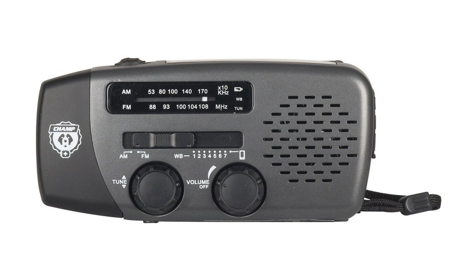 Champ Mini AM/FM and NOAA Weather Radio with USB Charging,RCEP400WR N2 ...