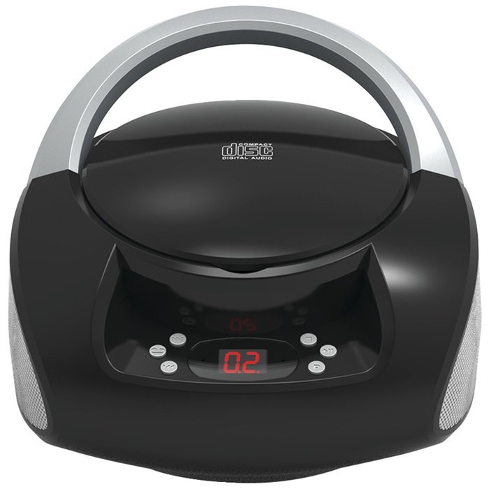 Sylvania SRCD251-Black Portable CD Radio Boombox (Black)