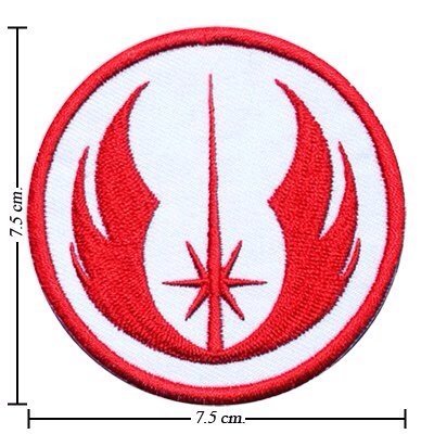 Star Wars Patch Jedi Logo Embroidered Movie Hero Iron on Patches