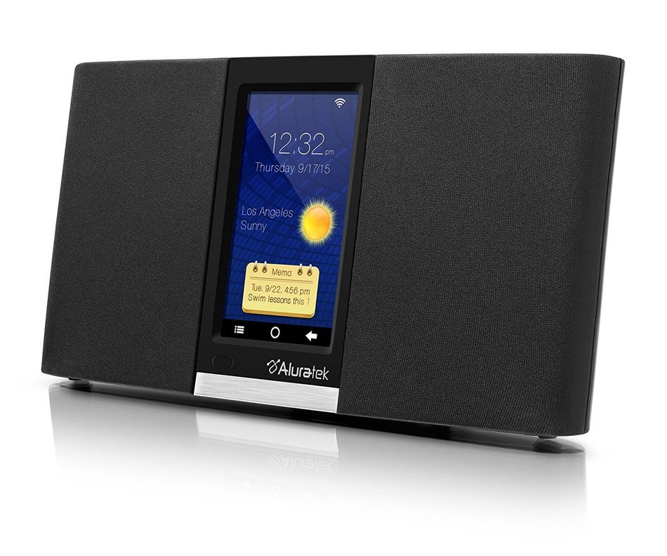 Aluratek AIRMM03F Wi-Fi Internet Radio Streaming Pandora, Slacker, iHeart, Spotify (Black) N2