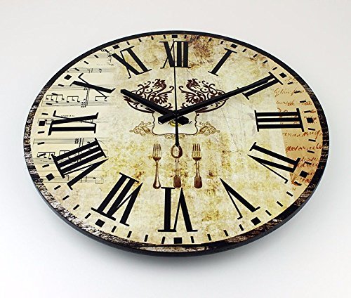 Kitchen decorative wall clocks absolutely silent fashion wall watches home decor clock on wall roman numeral