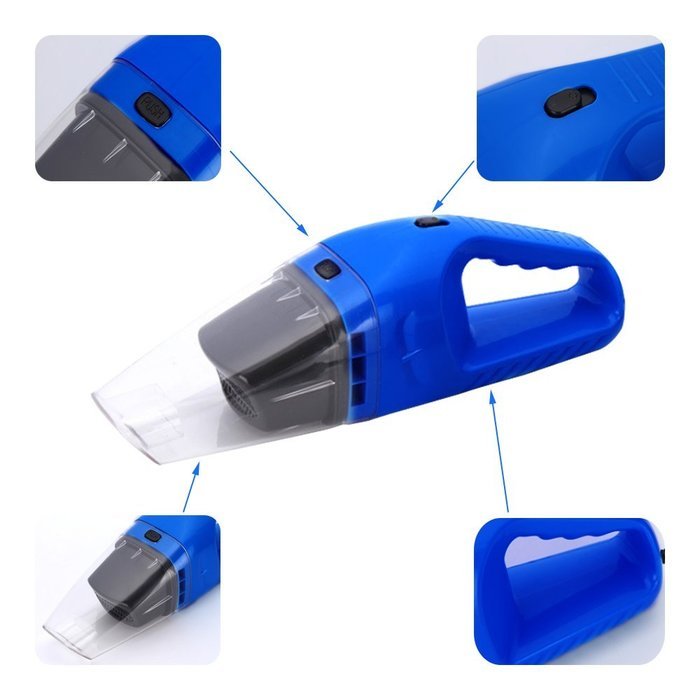 120W Portable Orange Dust buster Auto Handheld Cleaner Wet & Dry Car Vacuum Cleaner Handheld Vacuums ((16 FT Power... N5