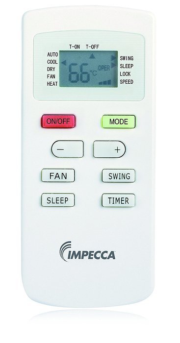 Impecca IPAH14-KS 14,000 BTU Heat & Cool Portable Air Conditioner with Electronic Controls N23