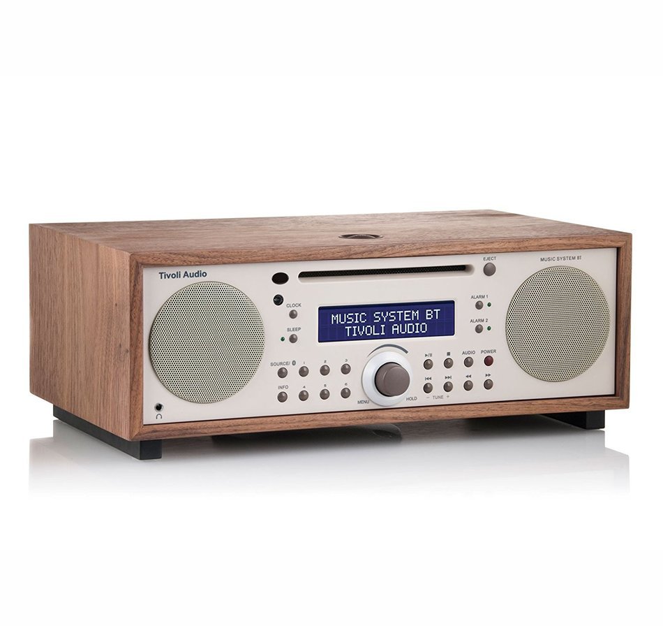Tivoli Audio Music BT All-In-One Wireless Bluetooth System (Walnut/Beige) N2