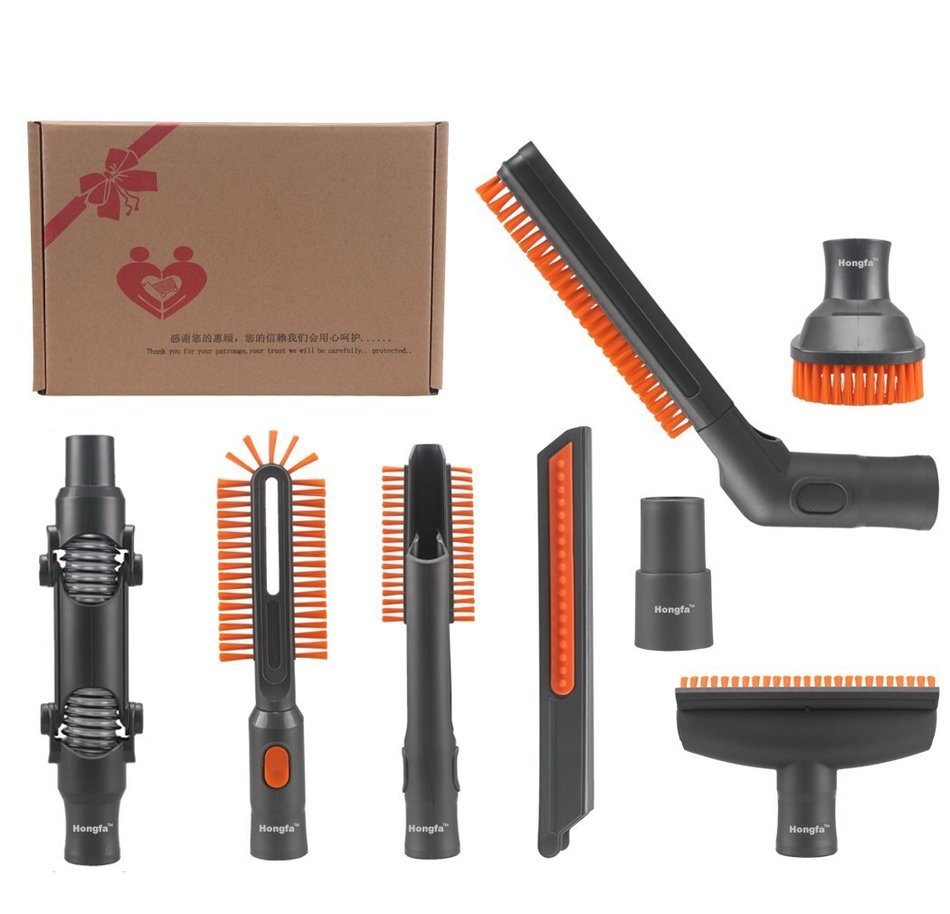 Hongfa 8 Pieces Crevice Upholstery Combination Cleaning Tool Attachment Replacement Set for Universal 32mm (1... N5