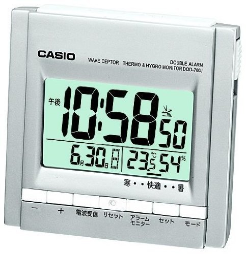 CASIO DQD-700J-8JF view temperature, humidity WAVE CEPTOR table clock radio clock (Japan Import)