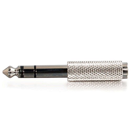 C2G / Cables To Go 40639 6.3mm Stereo Male to 3.5mm Stereo Female Adapter (Metallic Silver)