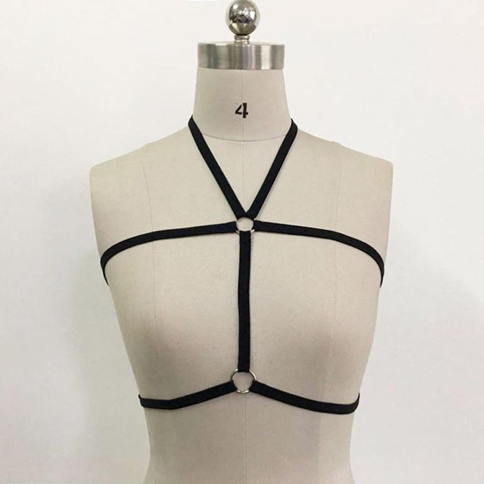 HOT Sale!Women Bandage Alluring Bra Bustier,Canserin Harness Elastic Cage Strappy Hollow Out N28
