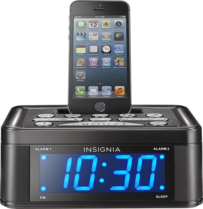 Insignia NS-CLLT01 - Digital FM Dual-Alarm Clock Radio N2