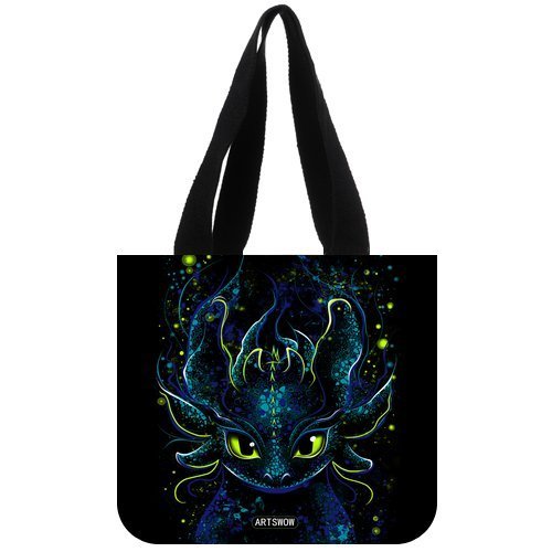 ARTSWOW Dragons Toothless How To Train Your Dragon Custom Personalize Cotton Canvas Tote Bag(2 Sides) N3
