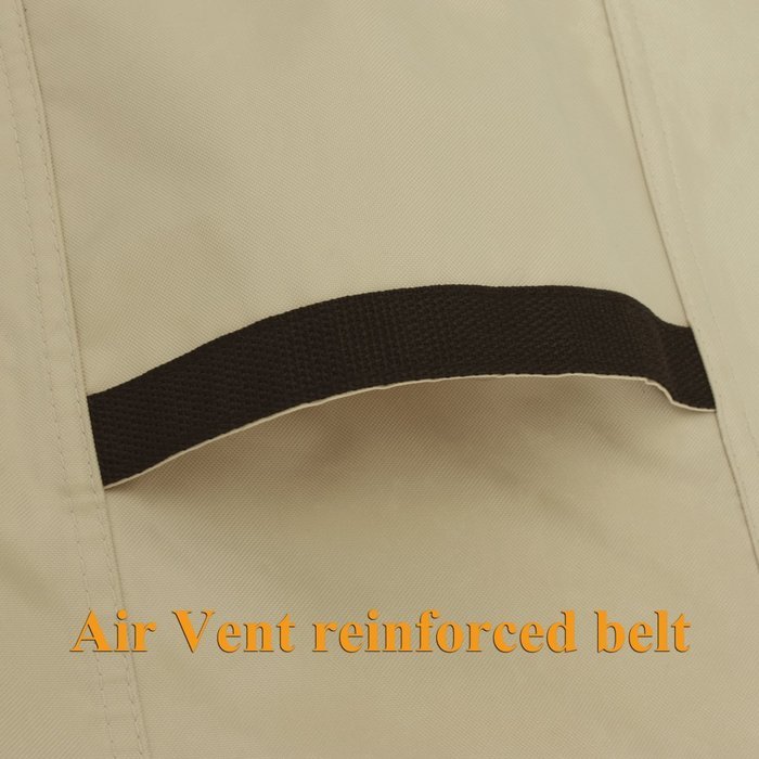 Porch Shield 100% Waterproof 600D Heavy Duty 34L x 34W x 30H inch Patio Square Air Conditioner Cover N6