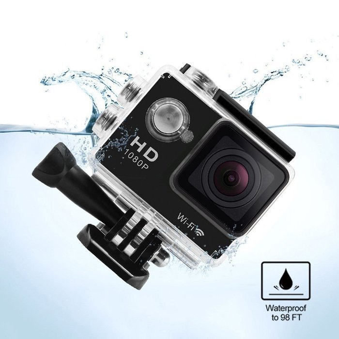 AEDILYS Sport Action Camera 2inch Video WIFI Camera 12MP HD 1080P Sport Camera with Waterproof 170&deg; Wide Angle... N5