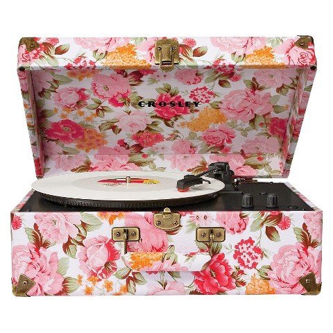 Crosley Radio Keepsake Portable Turntable - Floral (CR6249A-FL)
