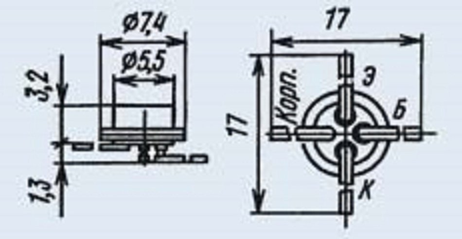 GT329A Transistor Germanium military USSR 10 pcs