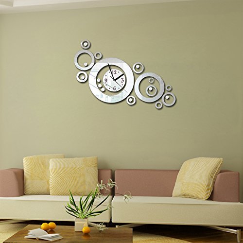 EverTrust(TM) New 3d Diy Acrylic Wall Clock Quartz Watch Clocks Mirrorwall Reloj De Pared Horloge Vintage Large... N3