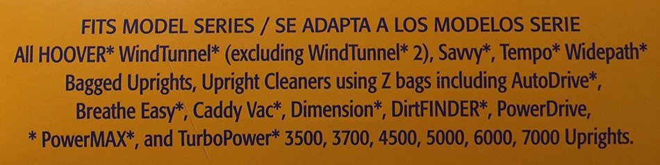 Arm & Hammer Premium Allergen Odor Eliminating Vacuum Bags, Hoover Y & Z, 3 pack N3