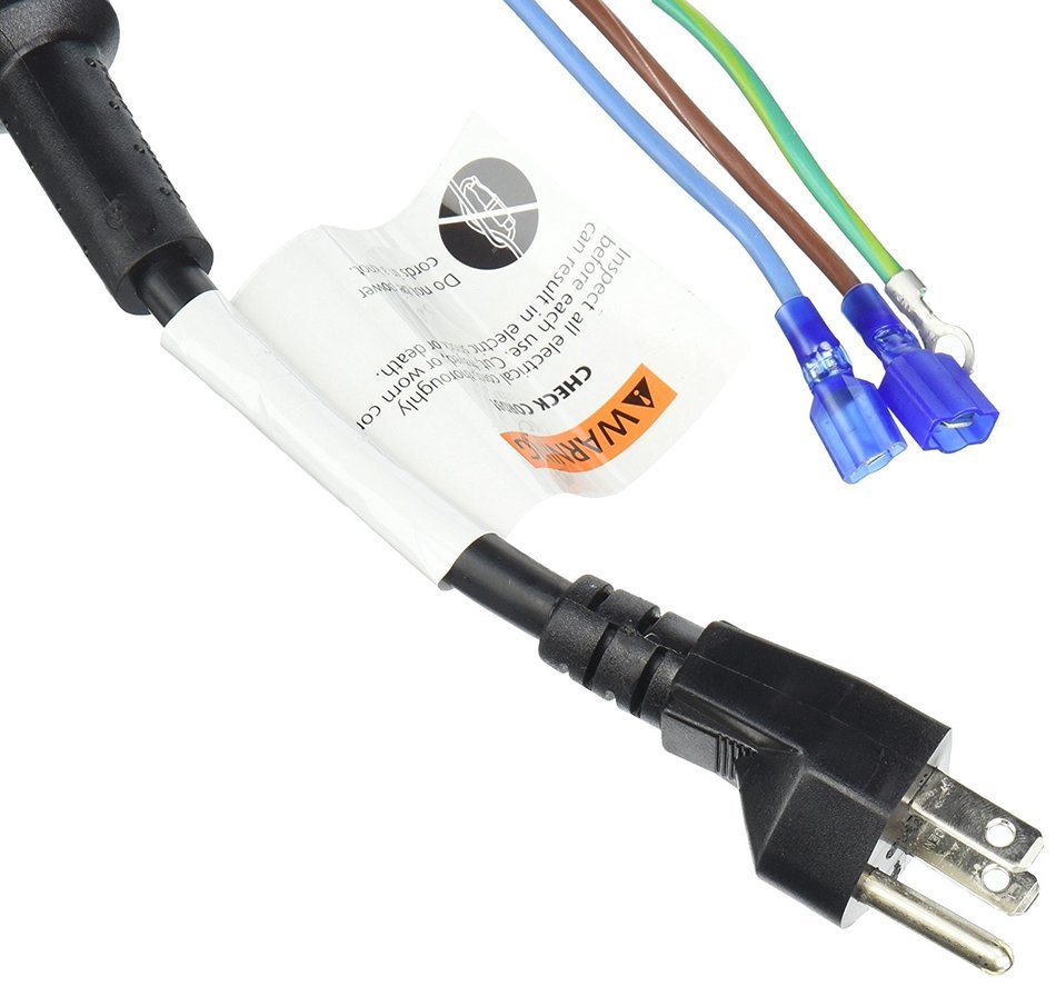 ProTeam Cord, 13" 3 Wire ProVac with Nut & Washer in Grommet