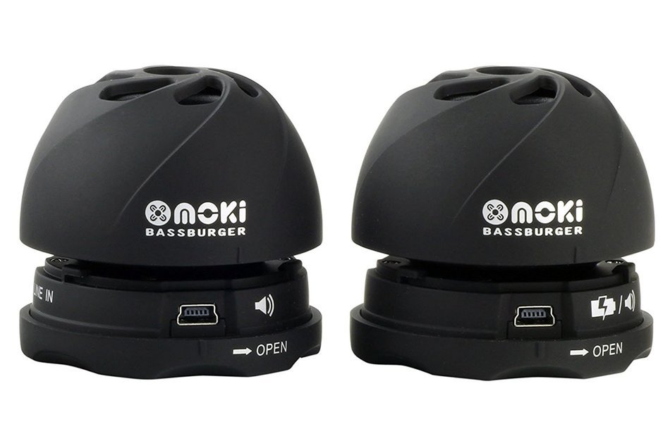 Moki Double BassBurger Portable Speaker Set (Black) N2