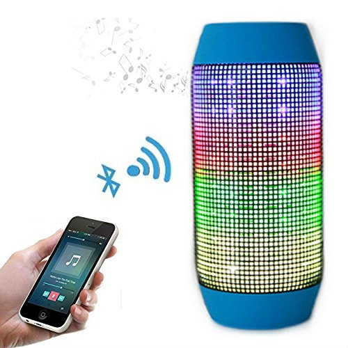 Pulse Wireless Bluetooth Speaker with Dynamic Glow LED Lights and Super Bass Speakers & Microphone TF AUX USB... N12