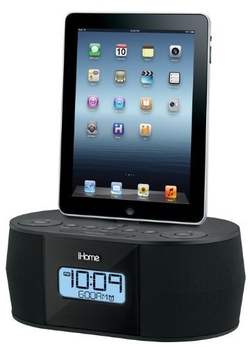 iD38 Desktop Clock Radio - Stereo - Apple Dock Interface - Proprietary Interface - Black
