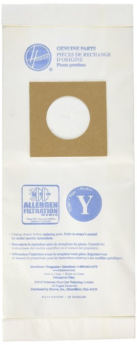 Hoover Type Y Allergen Bag (9-Pack), AH10259