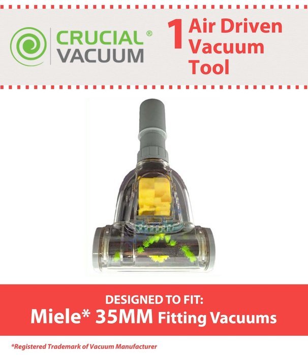1 Miele 35MM Air Driven Pet Upholstery Turbo Brush Tool Attachment 35mm Designed To Fit Miele & 35mm Fitting Vacuums... N4