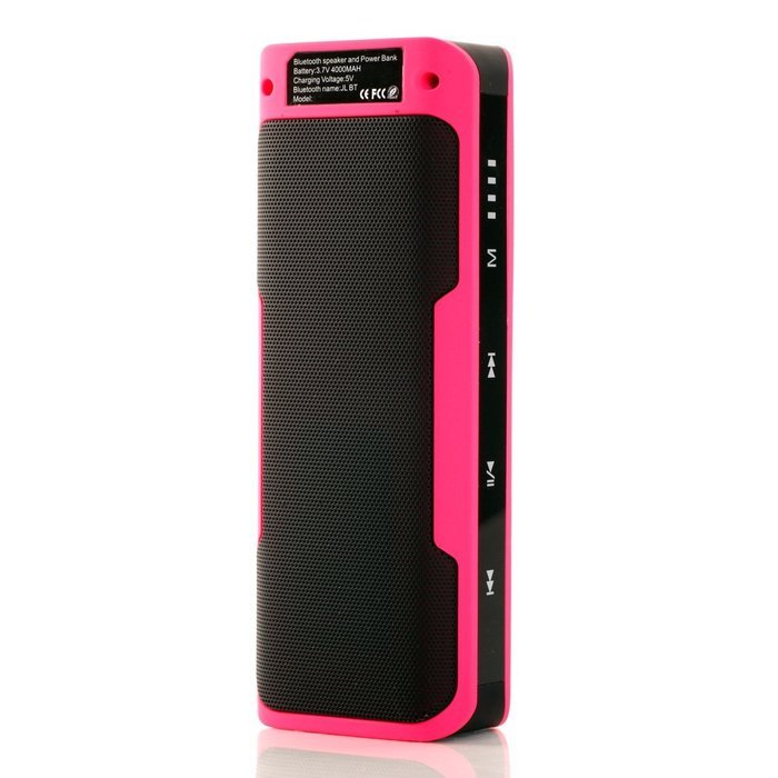 Newest Portable Dual Bluetooth Wireless Speaker w/ith 4000mah Power Bank Speaker Stereo USB TF Card for Iphone6s... N13