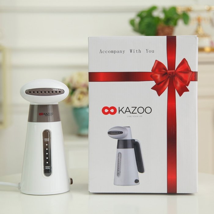 Kazoo Compact Handheld Fabric Steamer, portable mini for travel, Blue N10
