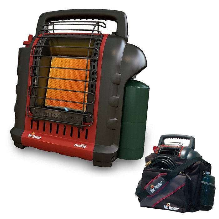 Mr. Heater F232000 MH9BX Buddy 4,000-9,000-BTU Indoor-Safe Portable Radiant Heater (1, 1 Bundle)