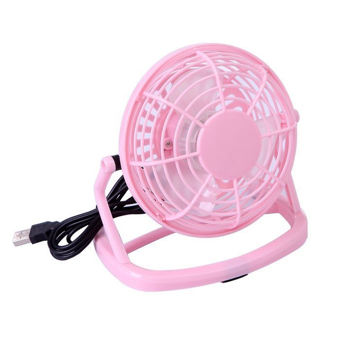 HDE USB Powered Desk Fan Personal Air Blower for PC Notebook Laptop (Pink) N9