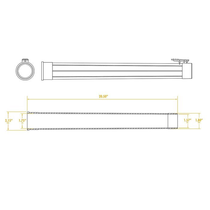 WORKSHOP Wet Dry Vacuum Accessories WS12508A 1-1/4-Inch Wet Dry Vacuum Hose Extension Wand Is A Vac Attachment... N4